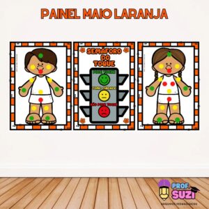 KIT MAIO LARANJA SEMÁFORO DO TOQUE