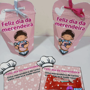 MINI KIT LEMBRANCINHA DIA DA MERENDEIRA ESCOLAR