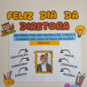 PAINEL DIA DO DIRETOR(A) ESCOLAR -  EDITÁVEL