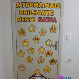 PAINEL DE PORTA NATAL - A TURMA MAIS BRILHANTE DESTE NATAL