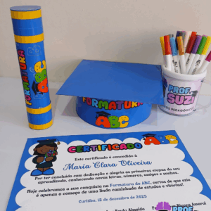KIT CAPELO E CANUDO FORMATURA ABC