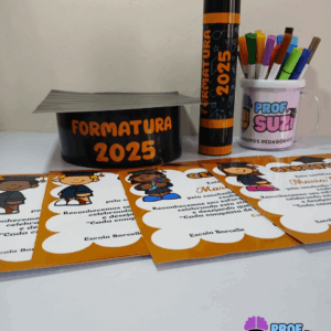 KIT CAPELO E CANUDO FORMATURA ENSINO FUNDAMENTAL