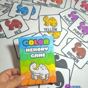 JOGO DA MEMÓRIA CORES EM INGLÊS - TEMA DINOSSAUROS