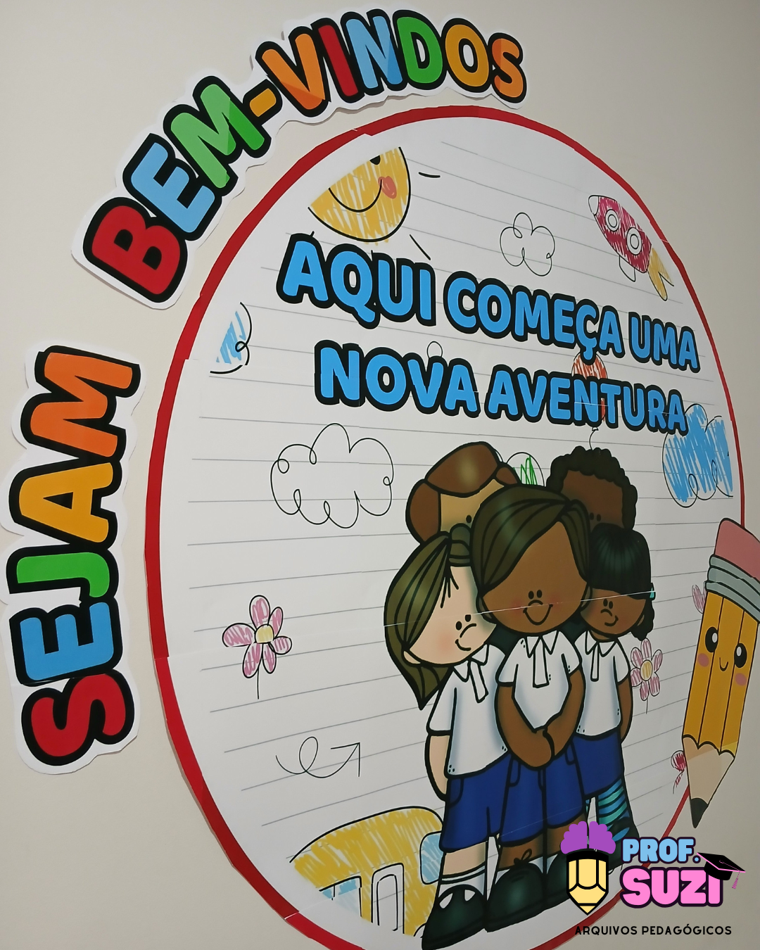 Painel Volta às Aulas – Sejam Bem-vindos - Imagem 3