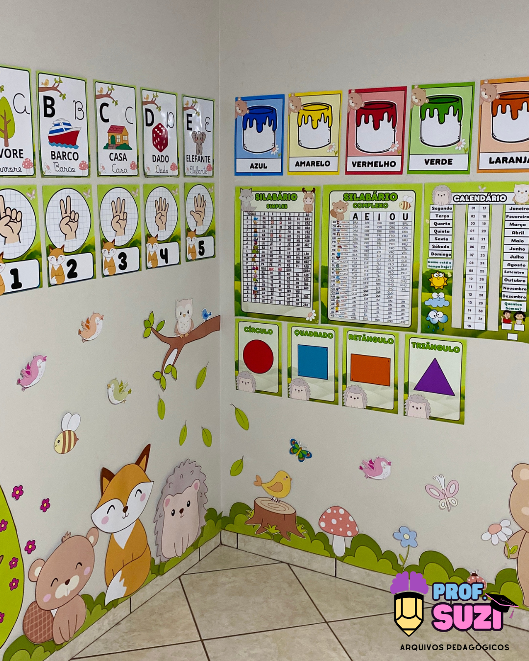 KIT SALA DE AULA - TEMA FLORESTA