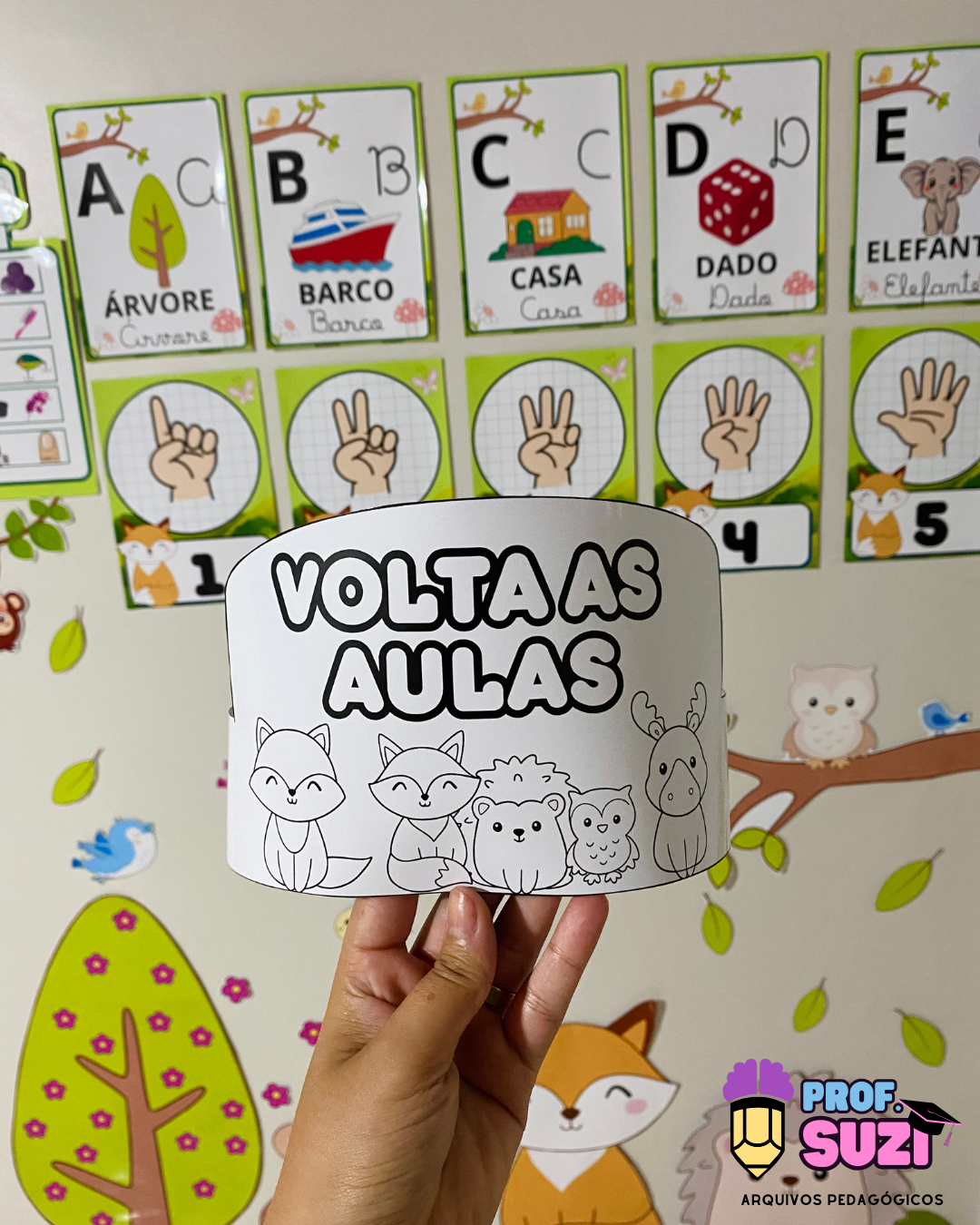 KIT SALA DE AULA - TEMA FLORESTA - Imagem 5