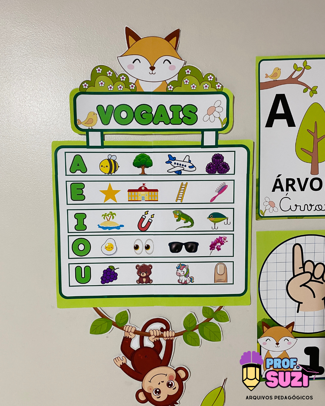 KIT SALA DE AULA - TEMA FLORESTA - Imagem 8