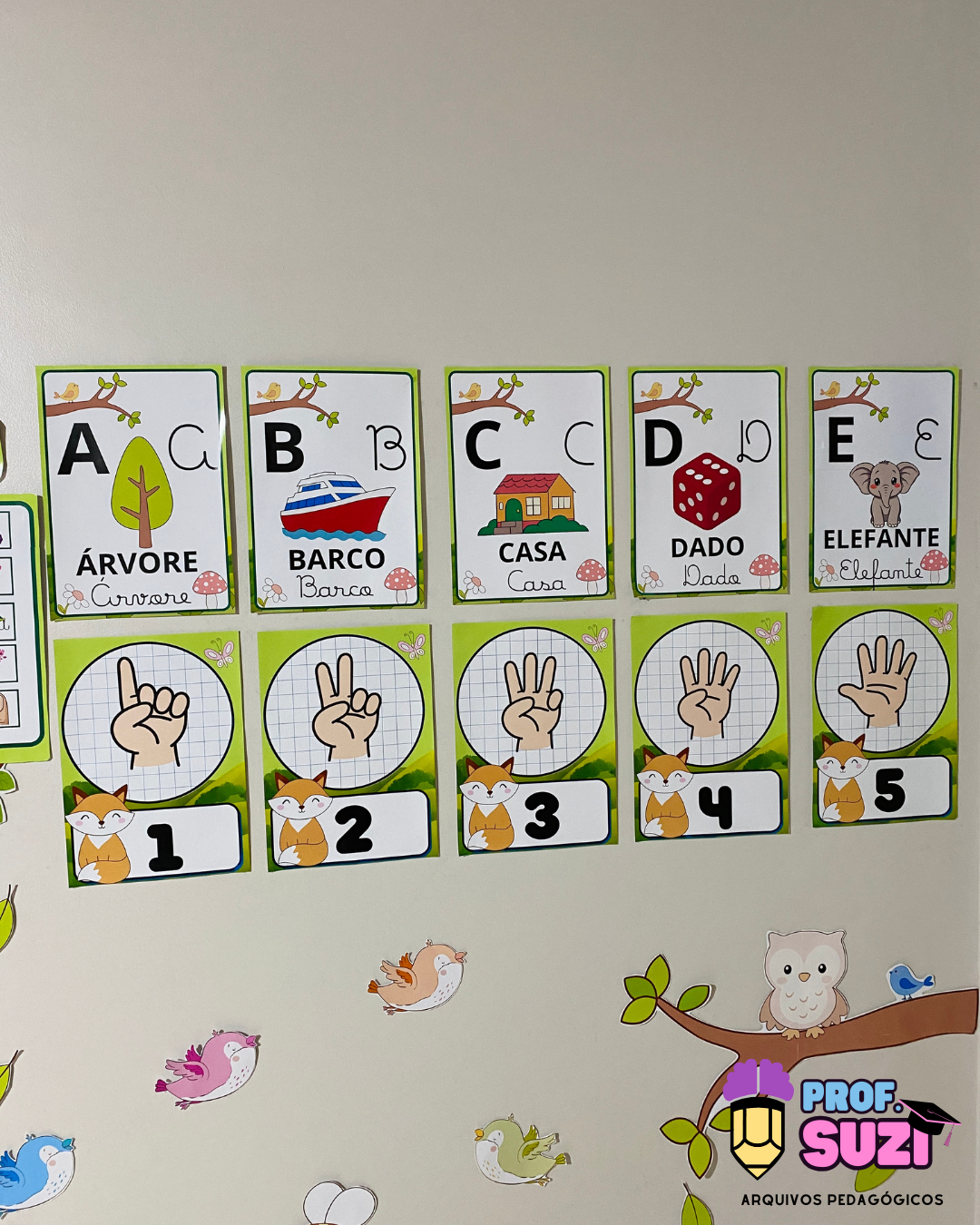 KIT SALA DE AULA - TEMA FLORESTA - Imagem 9