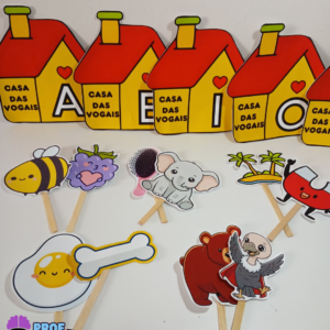 CASINHA DAS VOGAIS - RECURSO PARA ALAFABETIZAÇÃO