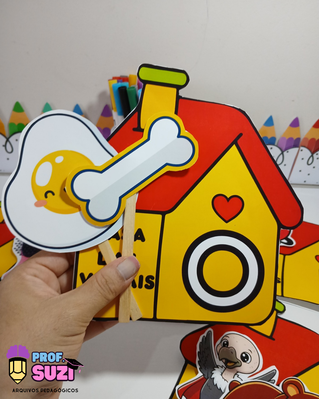 CASINHA DAS VOGAIS - RECURSO PARA ALAFABETIZAÇÃO - Imagem 6