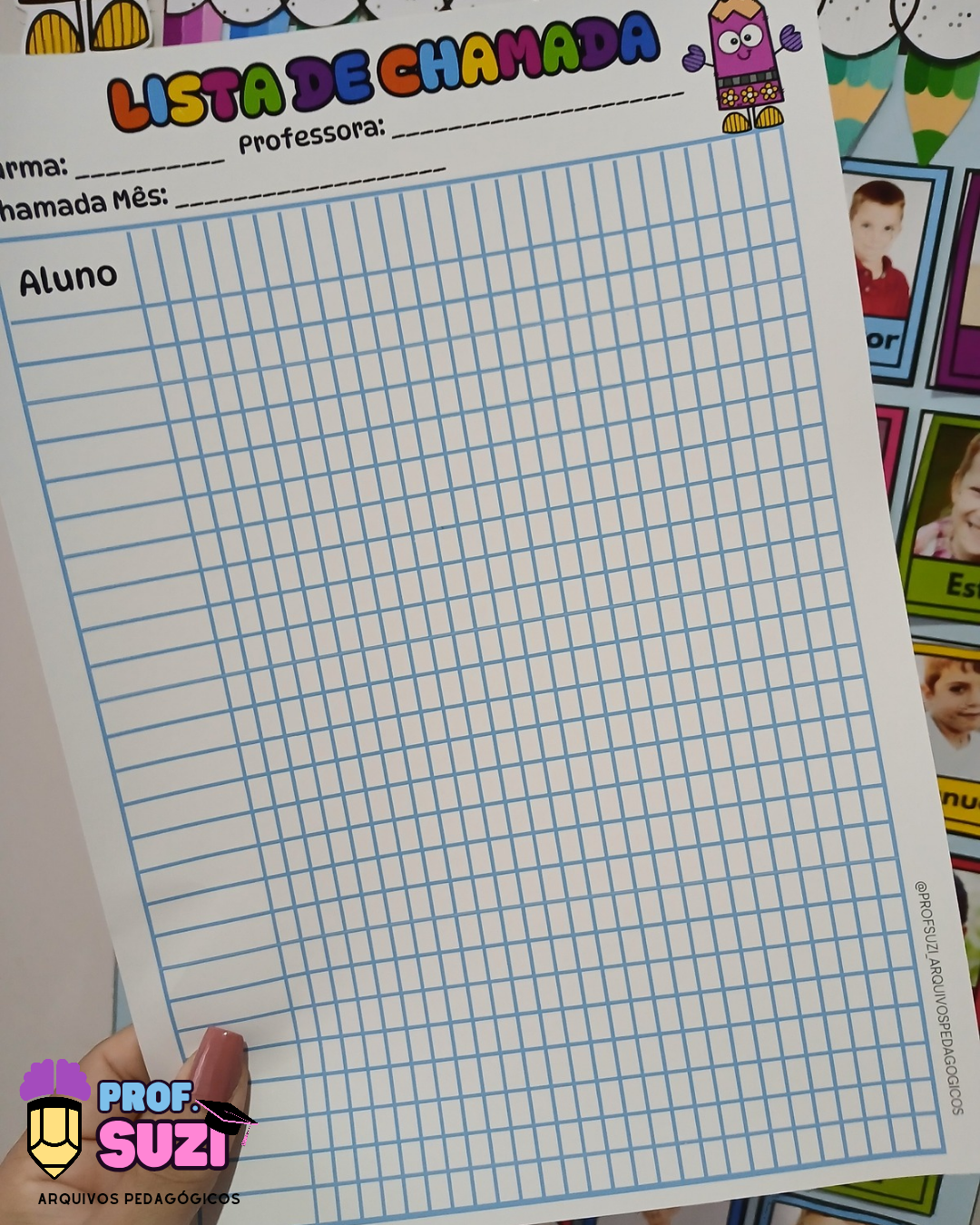 CHAMADINHA TEMA LÁPIS – EDITÁVEL NO CANVA ✏️🌈 - Imagem 7