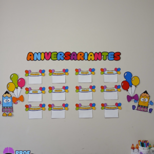 PAINEL ANIVERSARIANTES PARA EDUCAÇÃO INFANTIL -TEMA LÁPIS