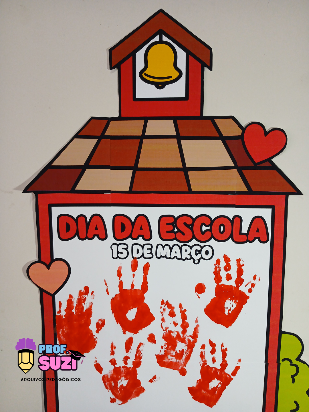 Painel Colaborativo Dia da Escola + Atividade da Mãozinha - Imagem 7