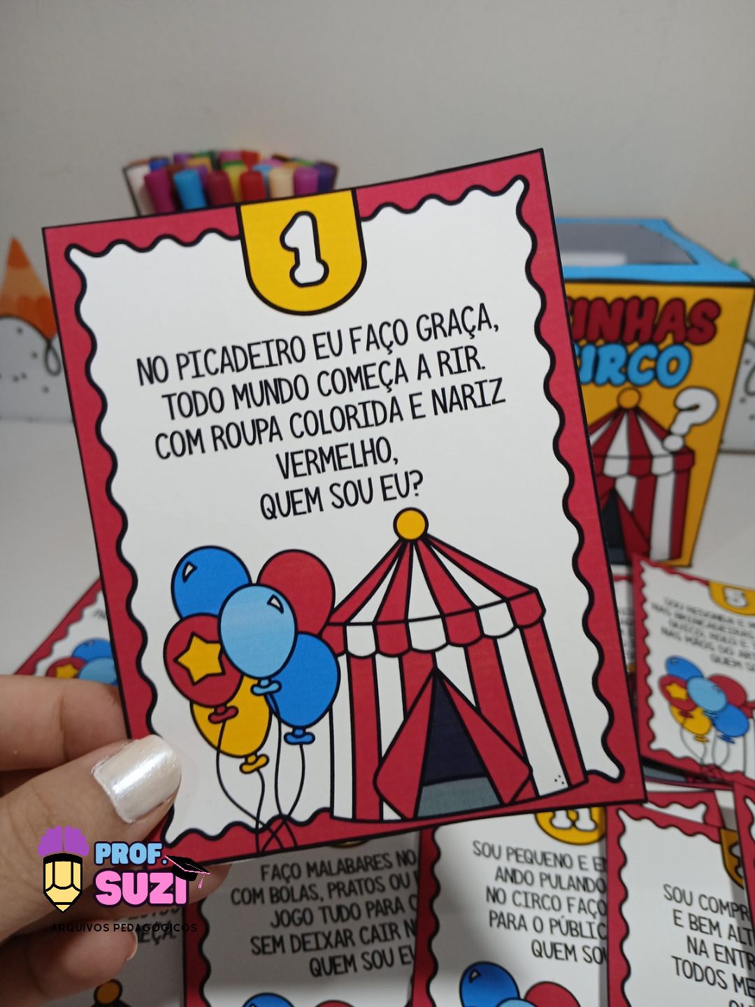 🎪✨ ADIVINHAS DO CIRCO – ATIVIDADE LÚDICA E INTERATIVA - Imagem 5