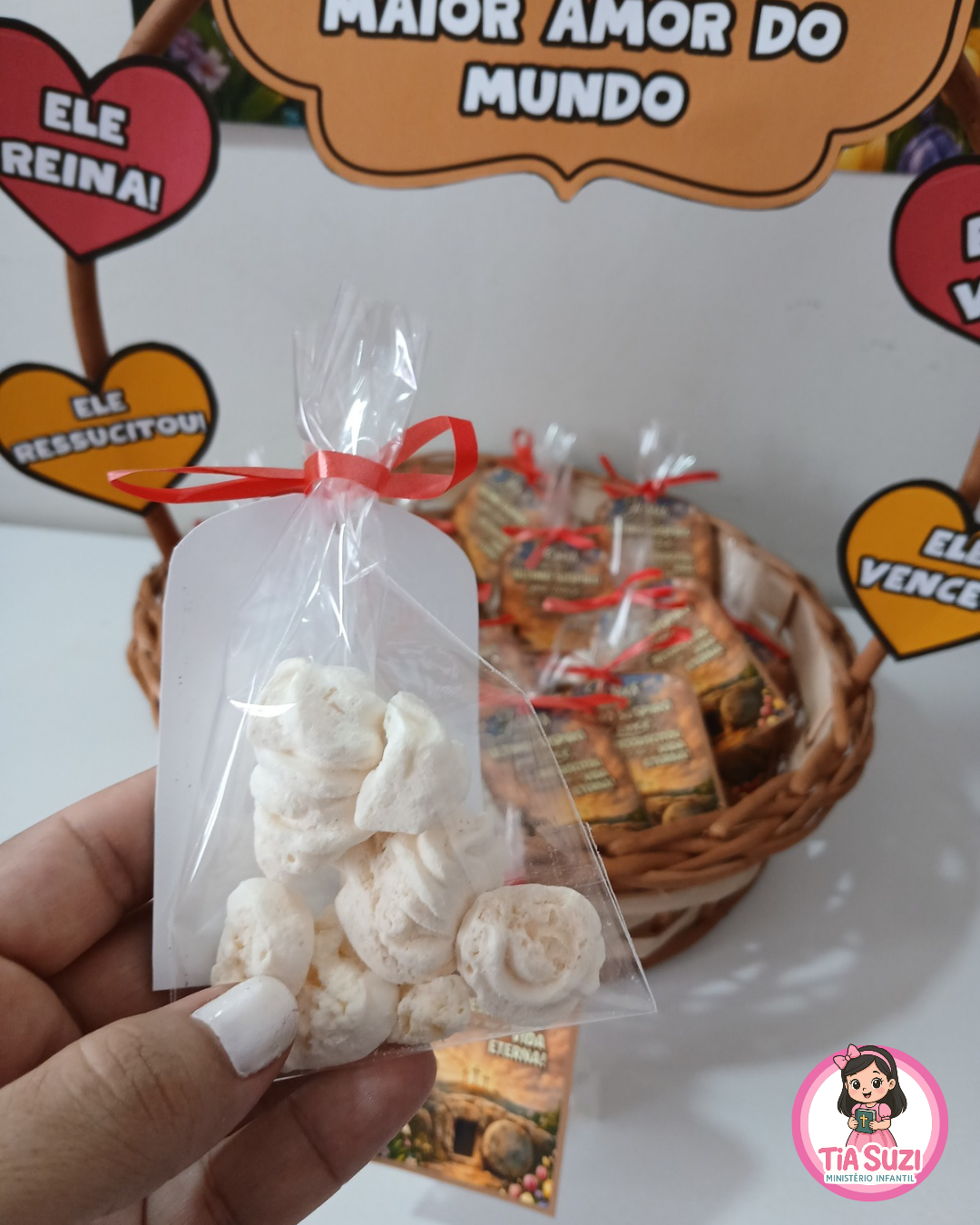 KIT ESPECIAL DE PÁSCOA PAINEL + CESTA PARA SUSPIRO - Imagem 7
