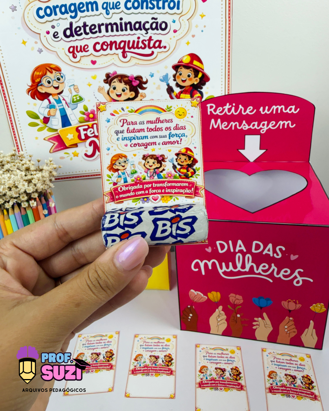 KIT DIA DAS MULHERES – PAINEL + CAIXA INTERATIVA - Imagem 5