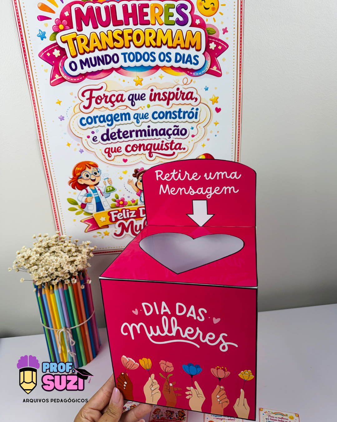 KIT DIA DAS MULHERES – PAINEL + CAIXA INTERATIVA