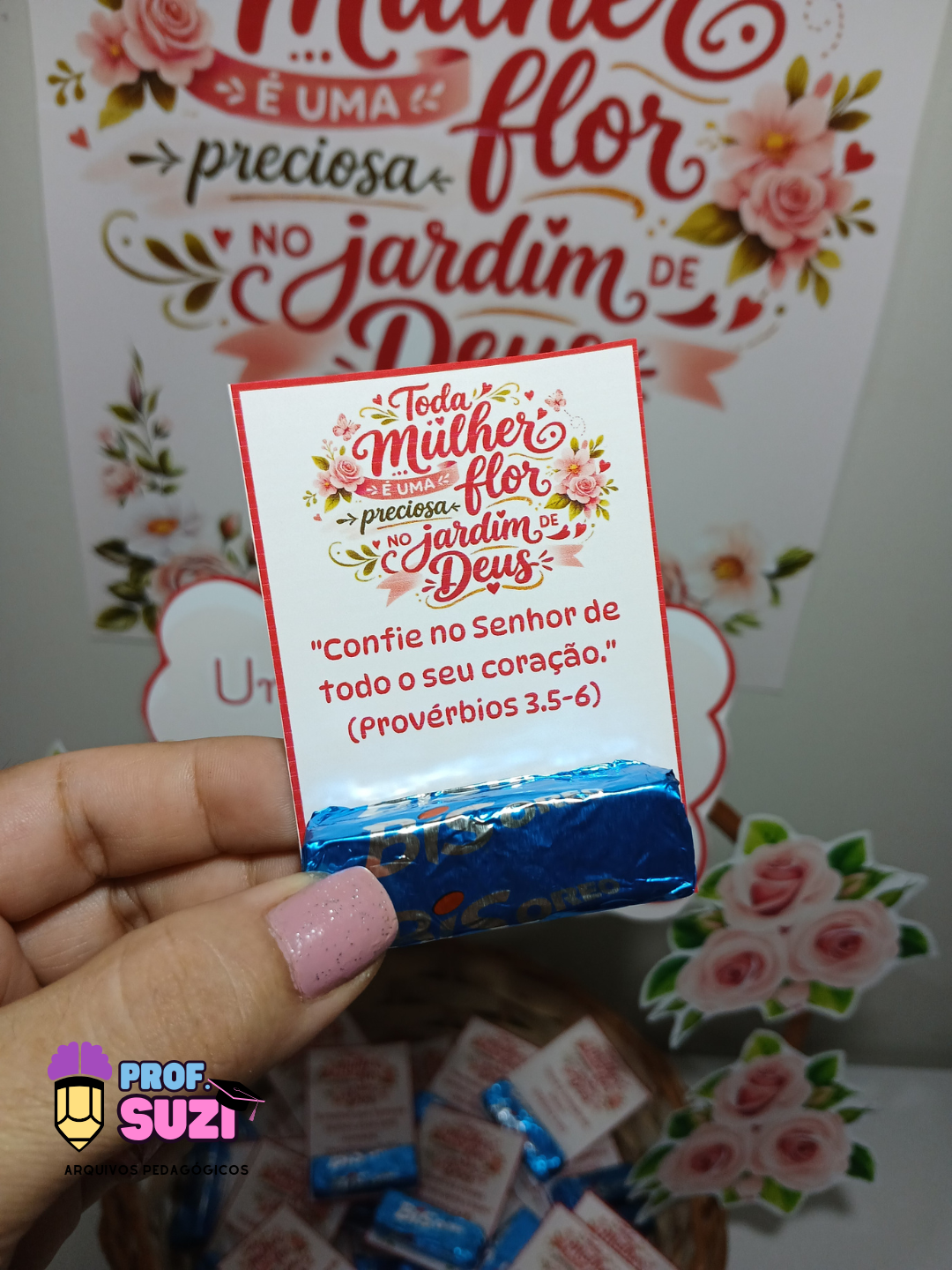 Kit Mulher Preciosa – Painel + Cesta com Versículos - Imagem 8