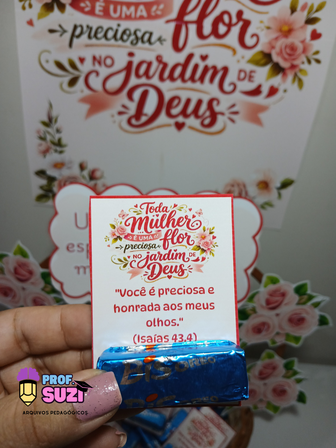 Kit Mulher Preciosa – Painel + Cesta com Versículos - Imagem 9