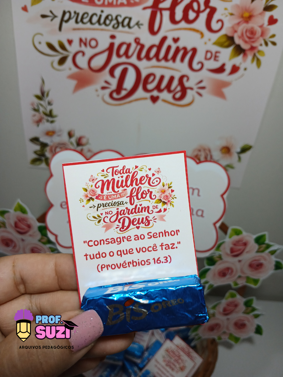 Kit Mulher Preciosa – Painel + Cesta com Versículos - Imagem 10