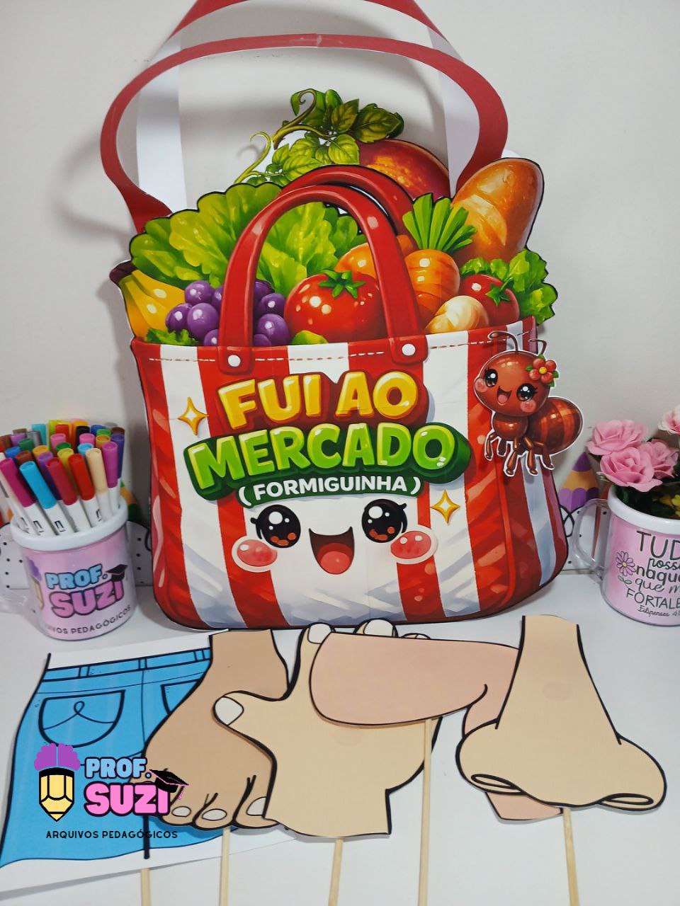 🐜 Sacola Interativa – Fui ao Mercado da Formiguinha - Imagem 2