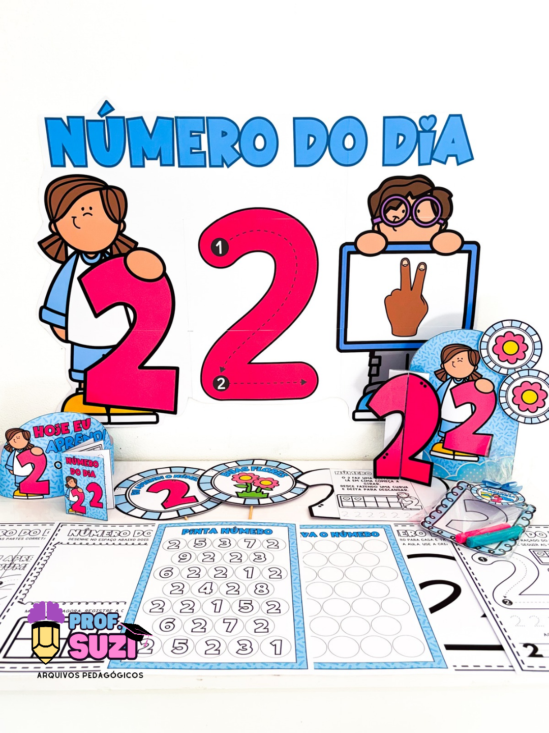 🌟 Kit Número 2 – Número do Dia