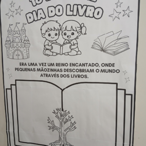 PAINEL DIA DO LIVRO – ATIVIDADE COLETIVA + INDIVIDUAL 📚💛