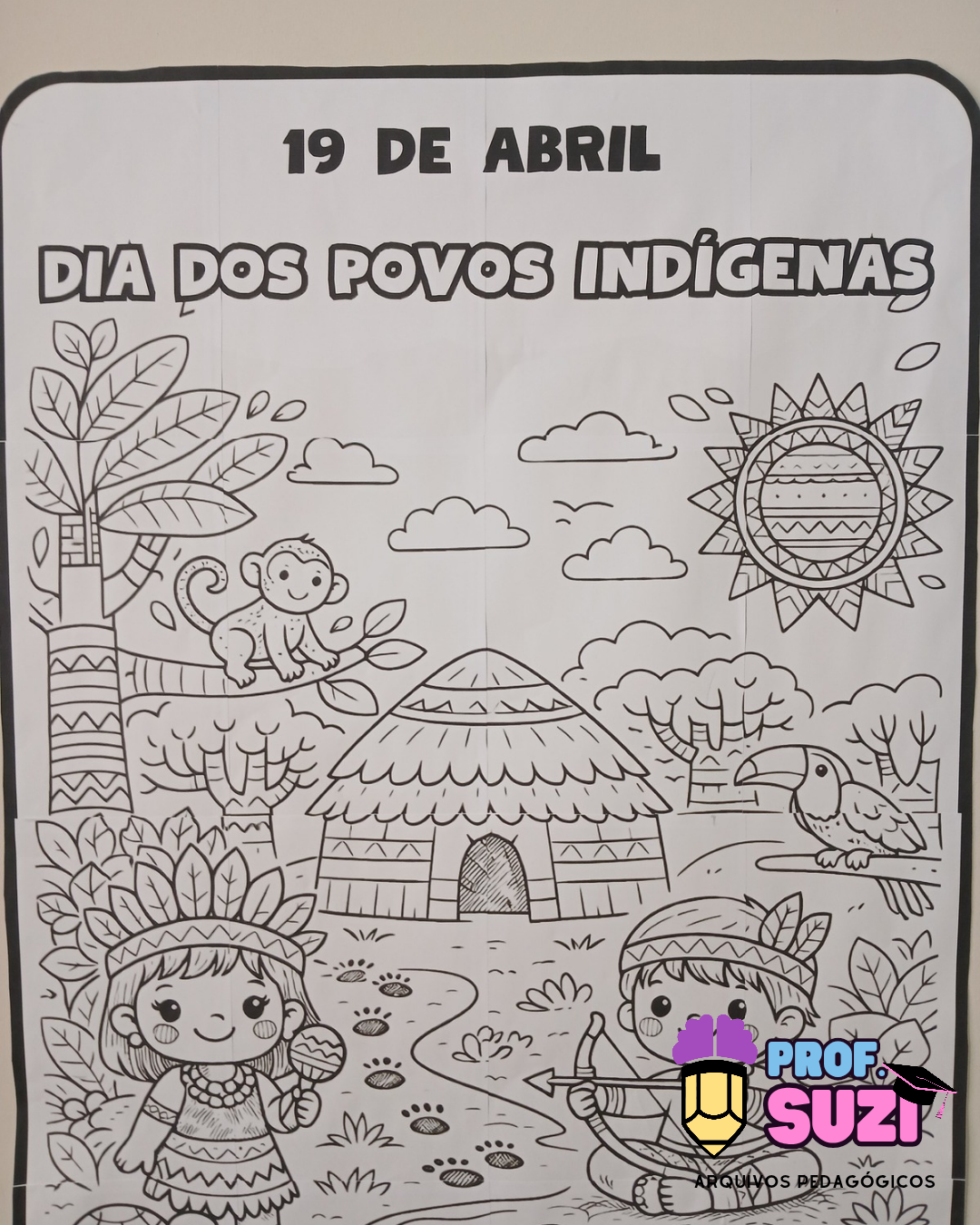PROJETO POVOS INDÍGENAS
Painel Colaborativo + Tintas Naturais