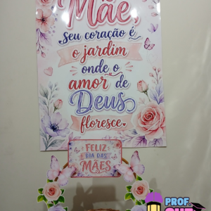 Kit Cesta com Versículos + Painel Dia das Mães | PDF para Imprimir