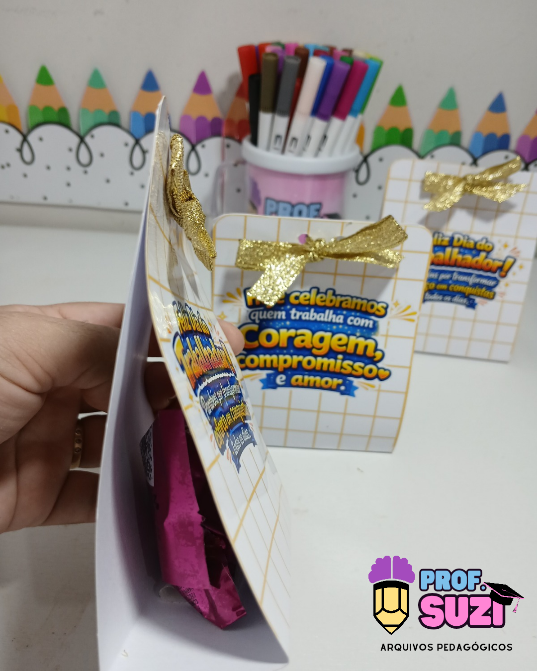 Tag para Bombom Dia do Trabalhador – Arquivo Digital para Imprimir - Imagem 6