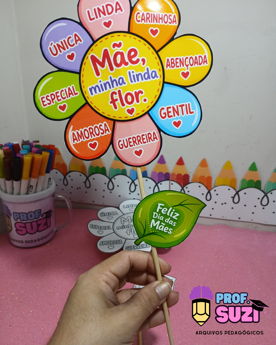 🌸 Flor Lembrancinha Dia das Mães 🌸 - Imagem 4