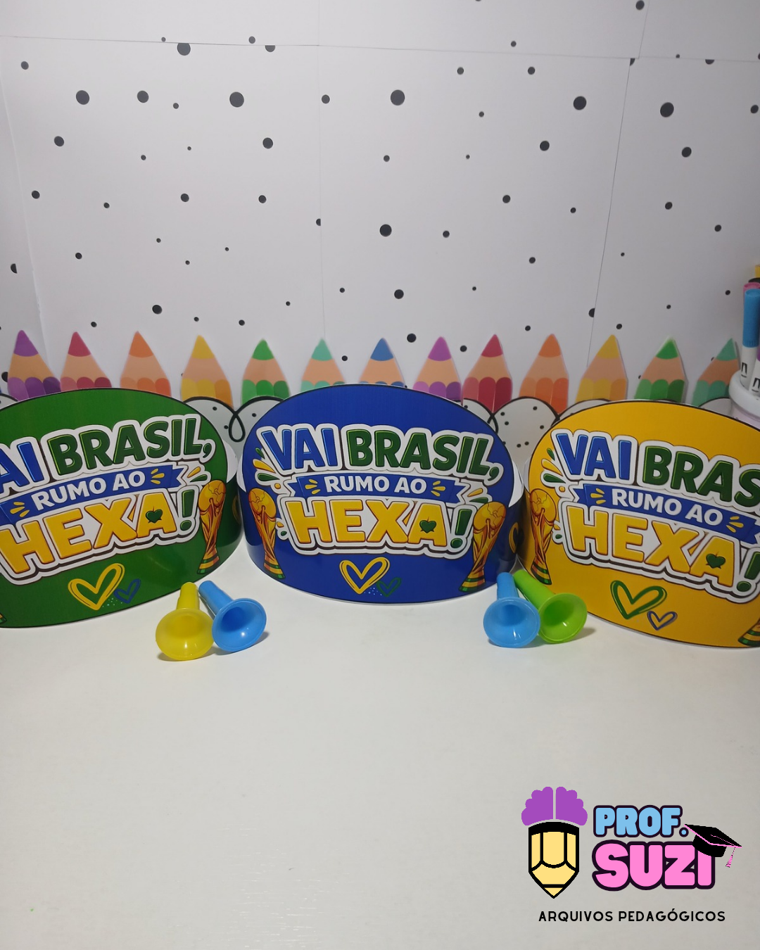 🇧🇷✨ KIT COROAS – VAI BRASIL, RUMO AO HEXA! ✨🇧🇷