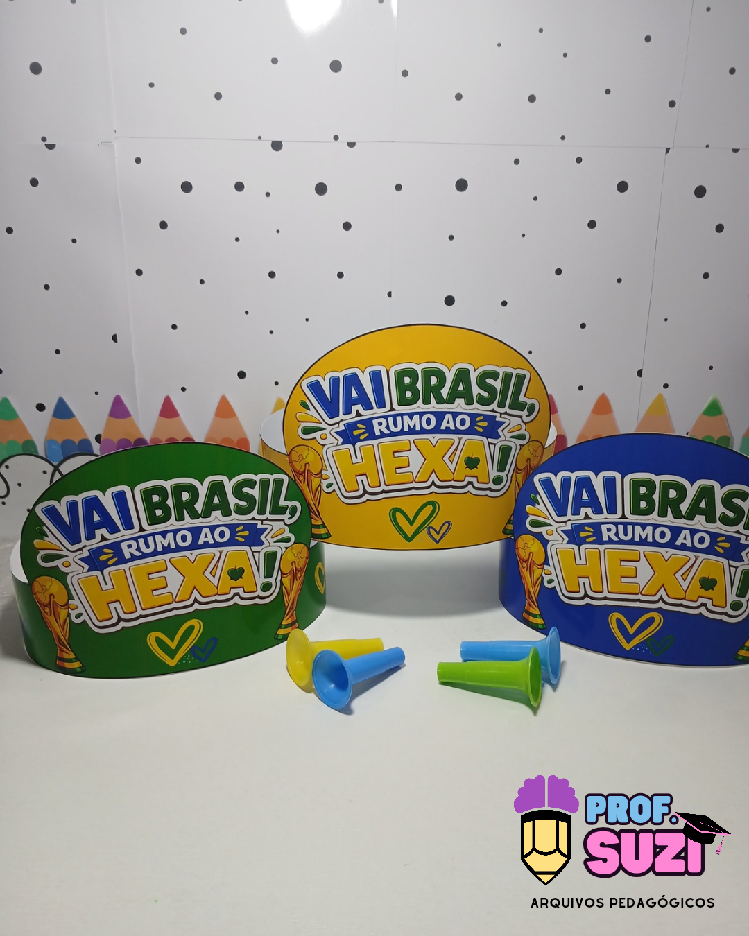 🇧🇷✨ KIT COROAS – VAI BRASIL, RUMO AO HEXA! ✨🇧🇷 - Imagem 5