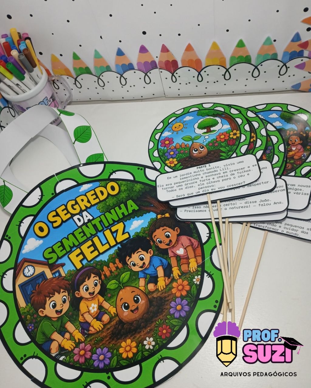 🌱👜 SACOLA LITERÁRIA – O SEGREDO DA SEMENTINHA FELIZ 👜🌱 - Imagem 6