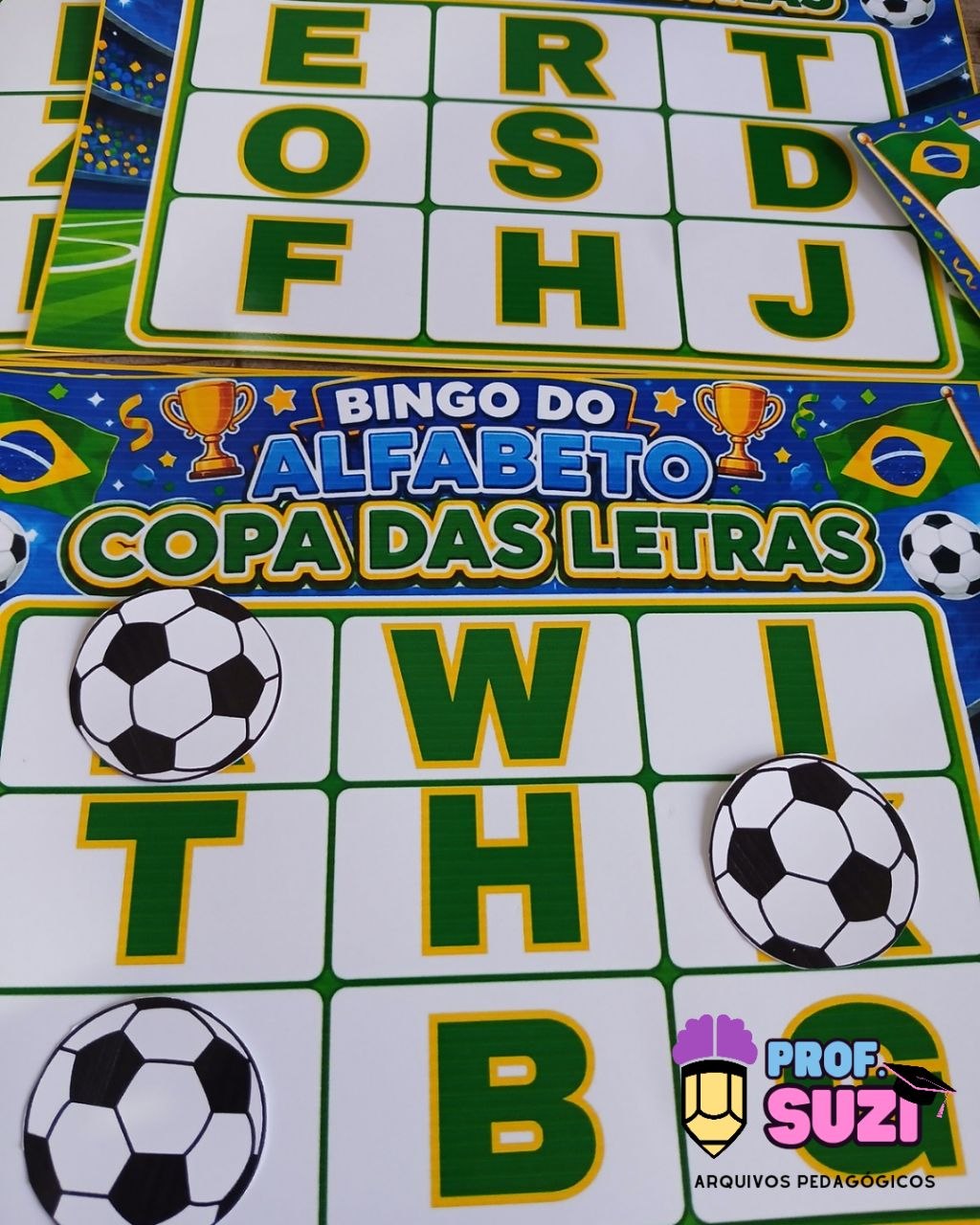 🏆⚽ BINGO DO ALFABETO – COPA DAS LETRAS ⚽🏆 - Imagem 9