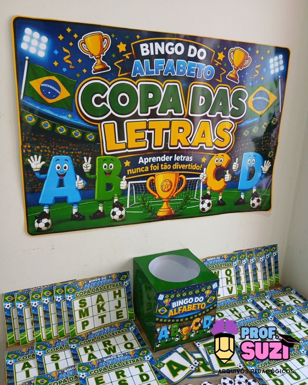 🏆⚽ BINGO DO ALFABETO – COPA DAS LETRAS ⚽🏆 - Imagem 5