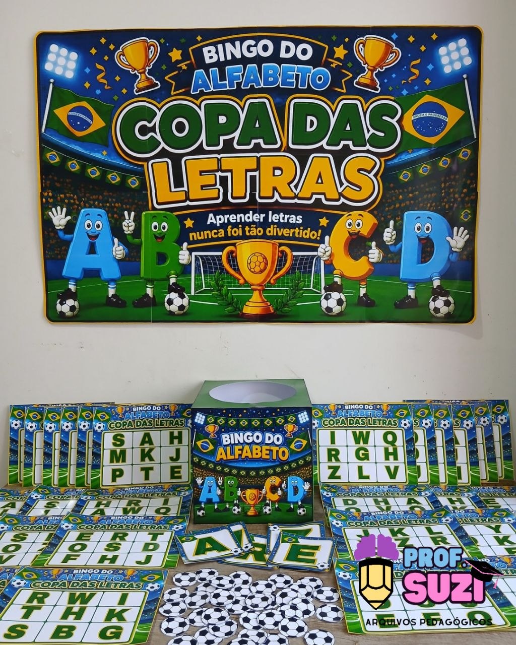 🏆⚽ BINGO DO ALFABETO – COPA DAS LETRAS ⚽🏆