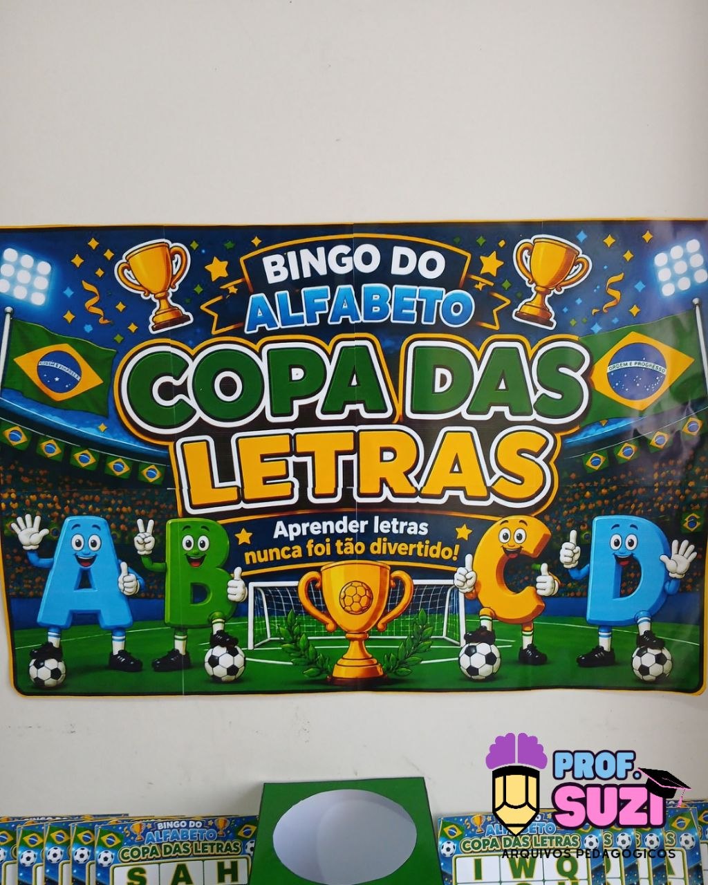 🏆⚽ BINGO DO ALFABETO – COPA DAS LETRAS ⚽🏆 - Imagem 2