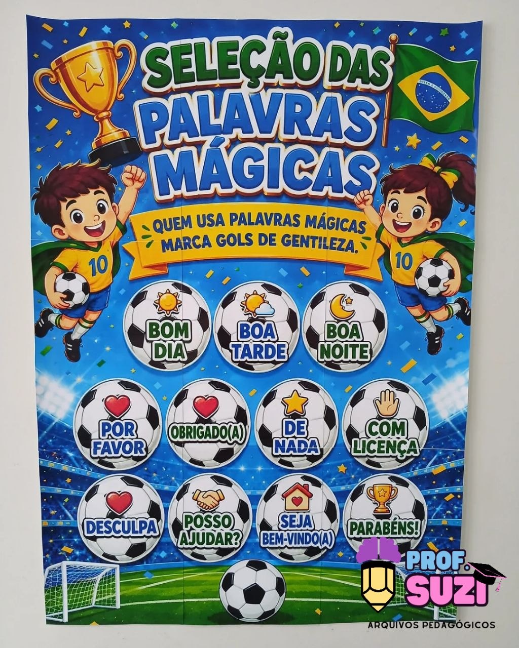 🏆⚽ CARTAZ – SELEÇÃO DAS PALAVRAS MÁGICAS ⚽🏆