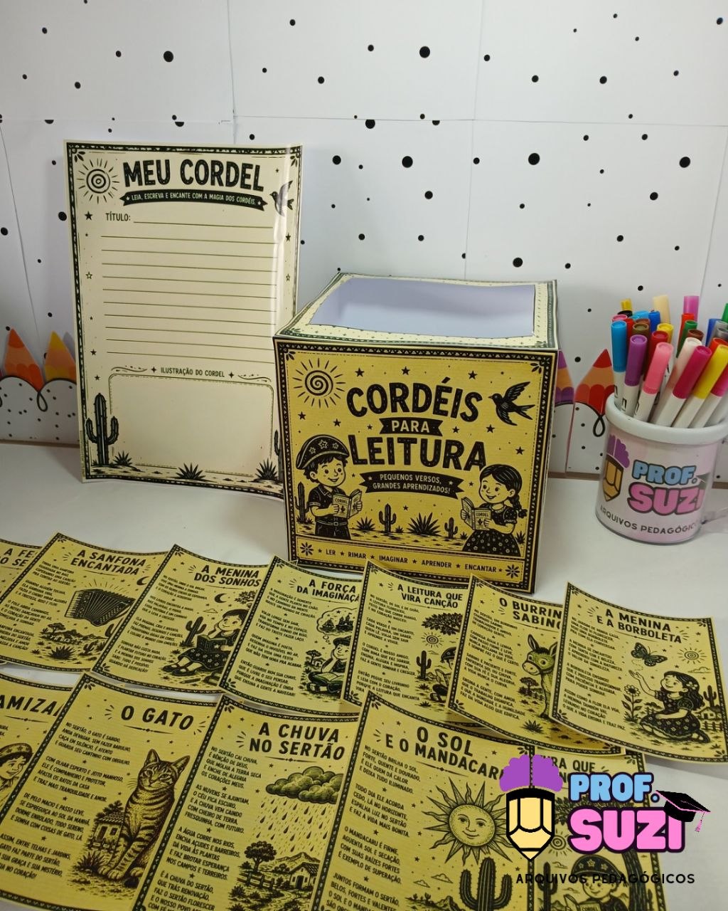 CAIXA DOS CORDÉIS PARA LEITURA 📚🌵