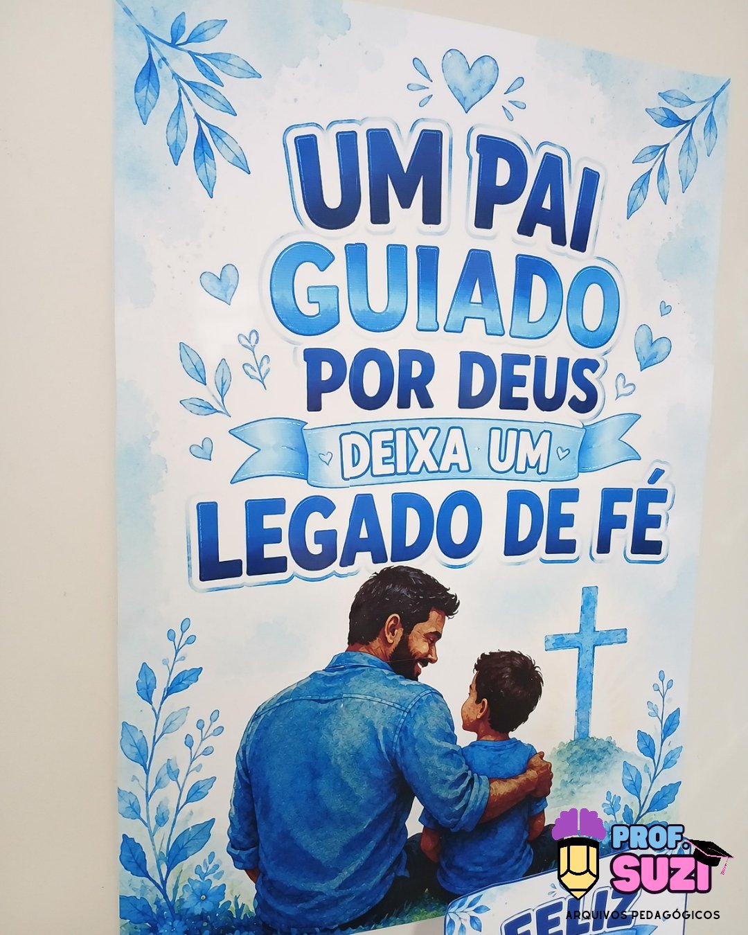 PAINEL + CESTA COM VERSĂCULOS DIA DOS PAIS đ - Imagem 3