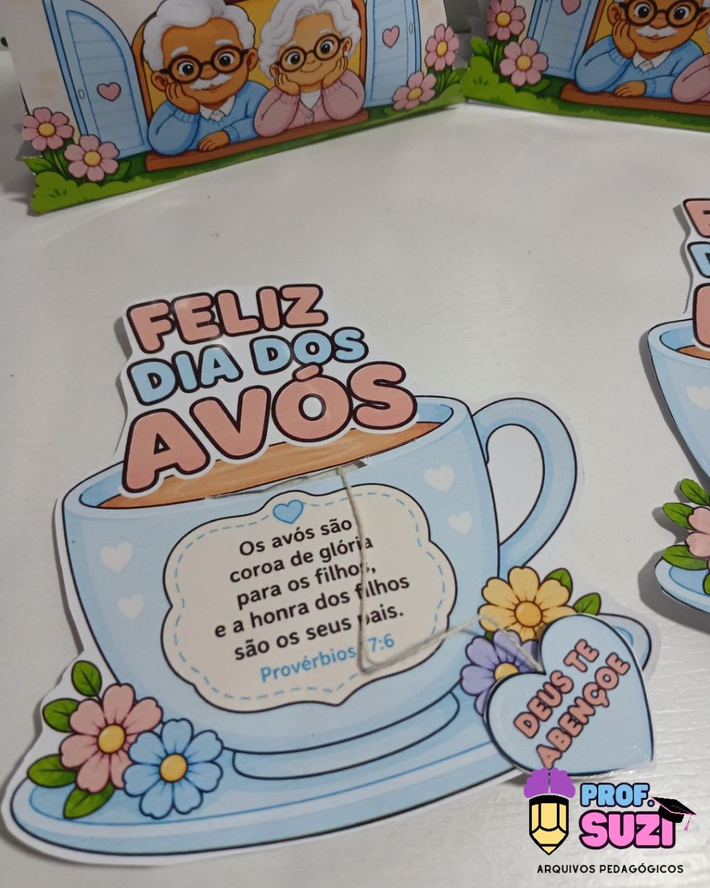 Lembrancinhas Dia dos Avós – Chá, Carinho e Amor - Imagem 6