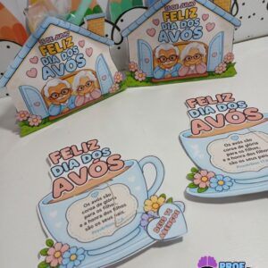 Lembrancinhas Dia dos Avós – Chá, Carinho e Amor