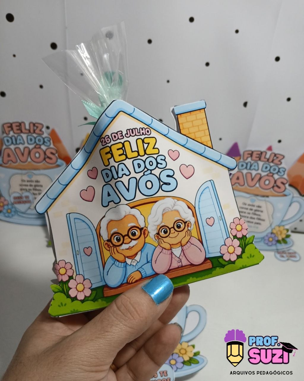 Lembrancinhas Dia dos Avós – Chá, Carinho e Amor - Imagem 3
