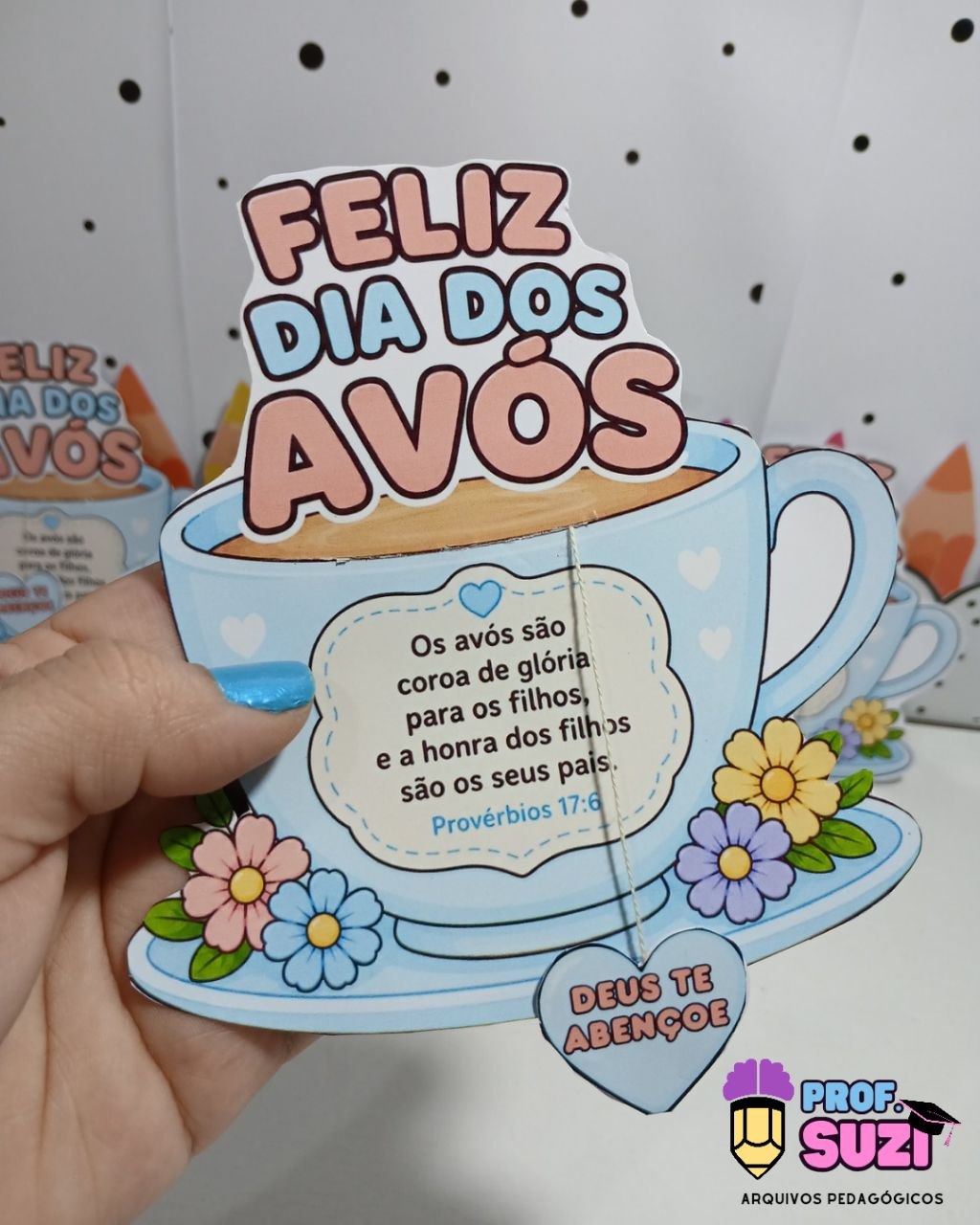 Lembrancinhas Dia dos Avós – Chá, Carinho e Amor - Imagem 5