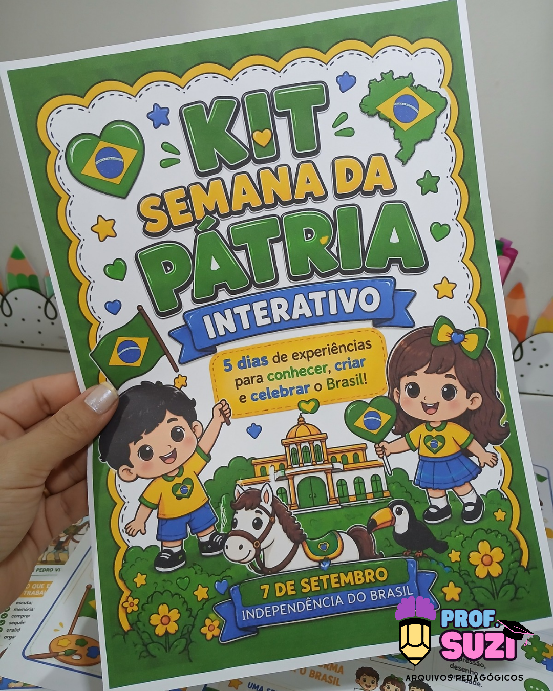 Kit Semana da Pátria Interativo - Atividades para Educação Infantil - Imagem 11