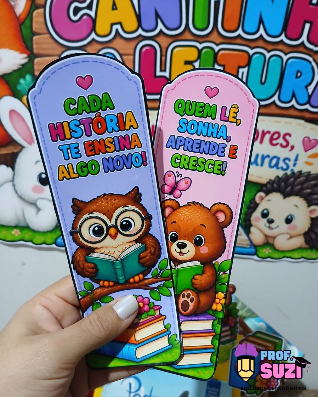 KIT CANTINHO DA LEITURA — FLORESTA ENCANTADA 🦊🌳 - Imagem 6