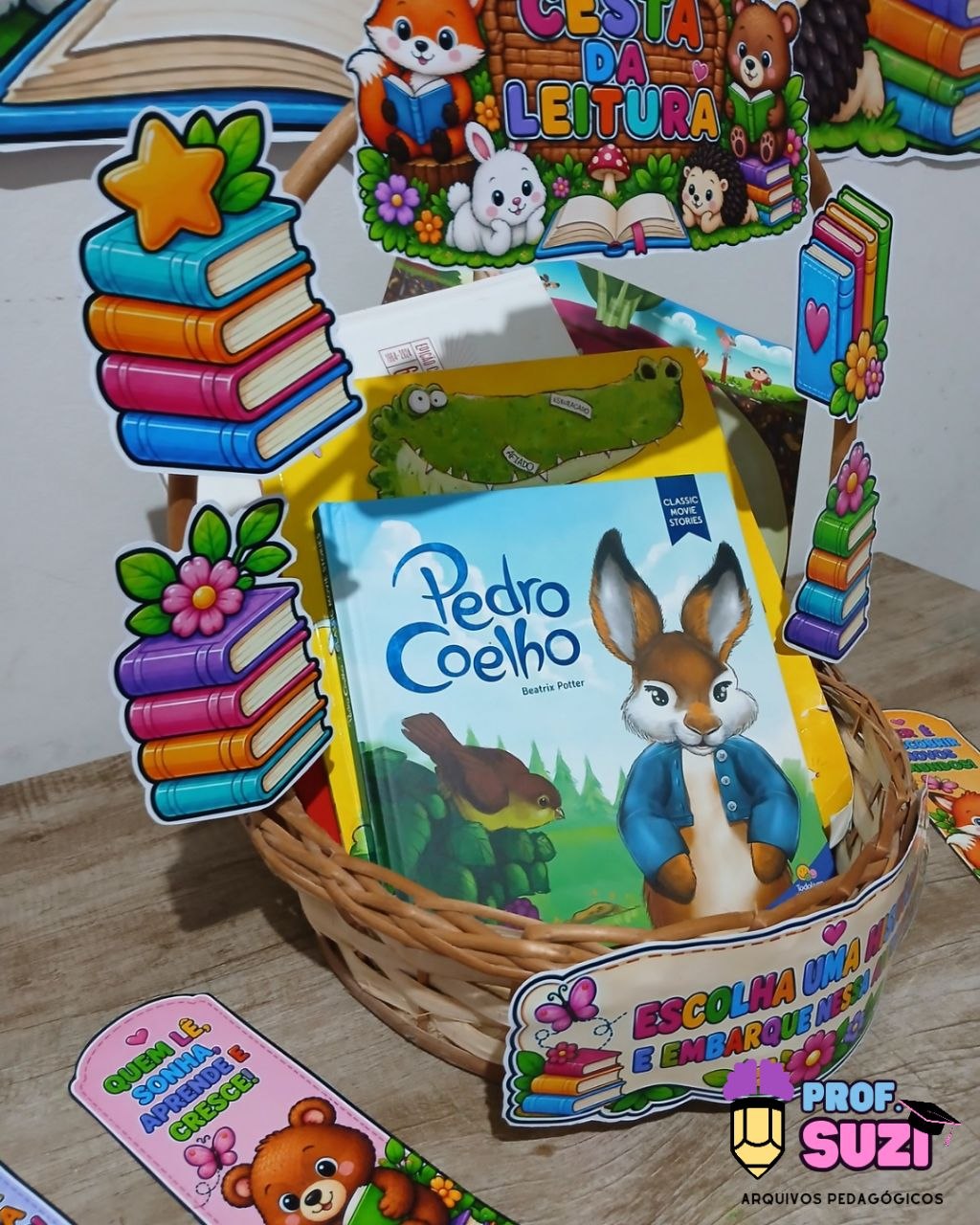 KIT CANTINHO DA LEITURA — FLORESTA ENCANTADA 🦊🌳 - Imagem 3