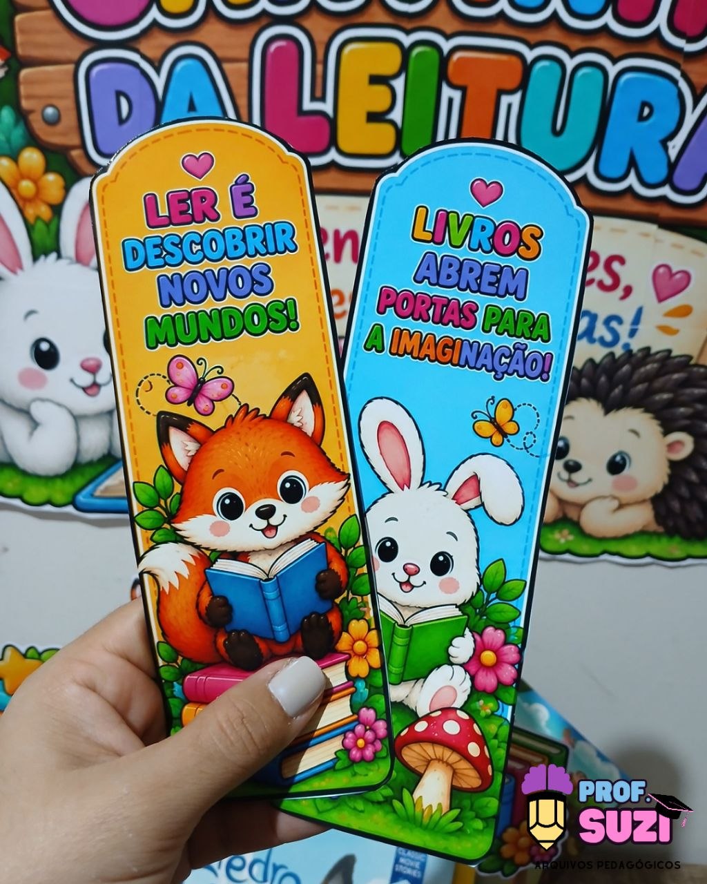 KIT CANTINHO DA LEITURA — FLORESTA ENCANTADA 🦊🌳 - Imagem 7