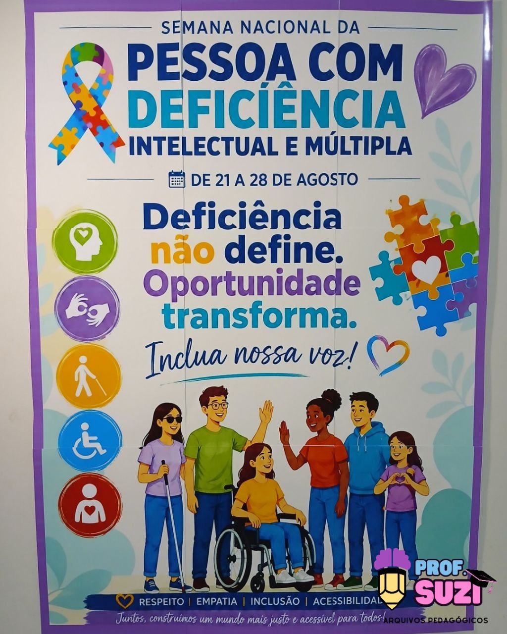 KIT CESTA DA INCLUSÃO - Semana Nacional da Pessoa com Deficiência Intelectual e Múltipla - Imagem 10